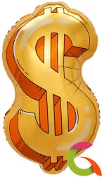 ФОЛЬГИРОВАННЫЙ ШАР "ДОЛЛАР"