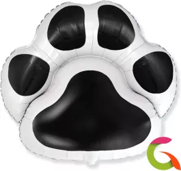  ФОЛЬГИРОВАННЫЙ ШАР "ЛАПКА", черная