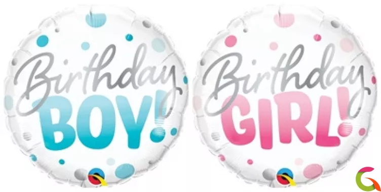 Фольгированный шар Birthday Boy\Girl