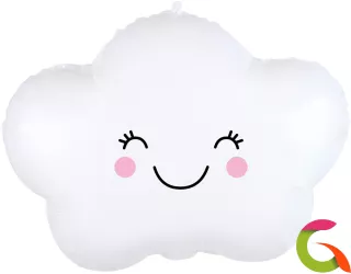 Фольгированный шар (19''/48 см) Фигура "Счастливое облако"