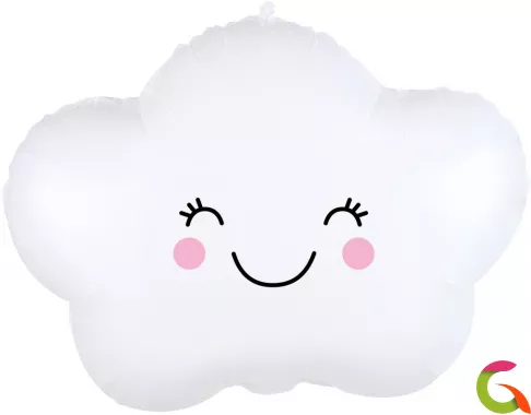 Фольгированный шар (19''/48 см) Фигура "Счастливое облако"