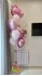 Воздушный сет розовым мишкой на выписку