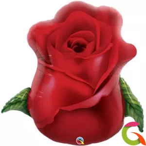 Фольгированный шар, фигура "Роза бутон"