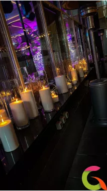 Оформление стильной фотозоны