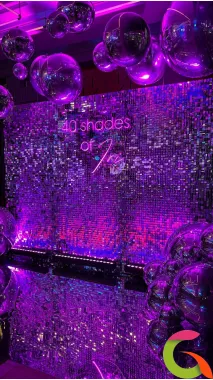 Оформление стильной фотозоны