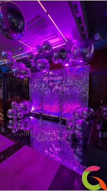 Оформление стильной фотозоны