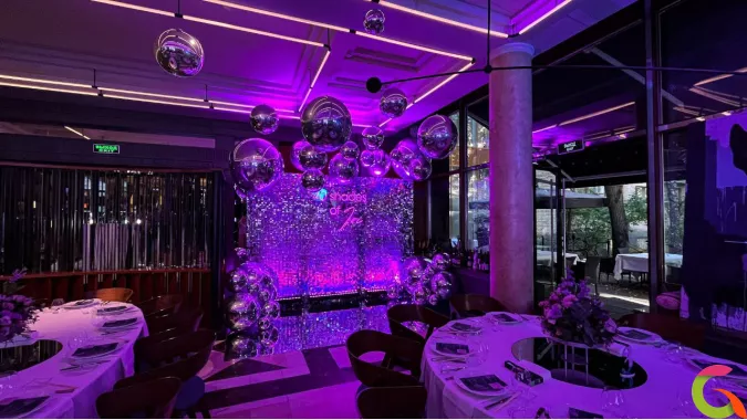 Оформление стильной фотозоны