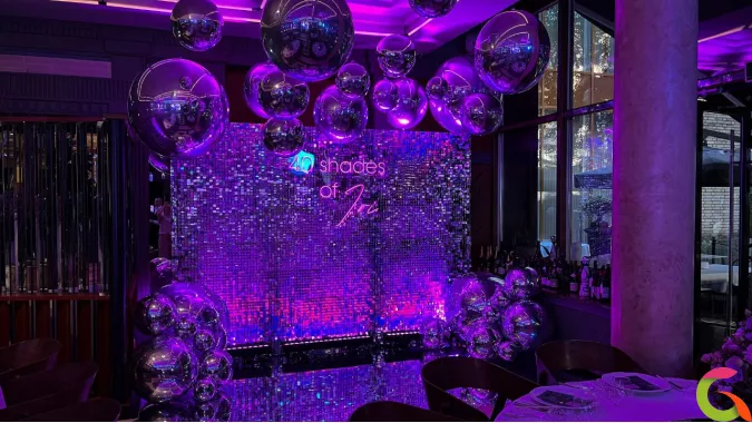 Оформление стильной фотозоны