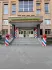 Оформление входной зоны столбиками из шаров