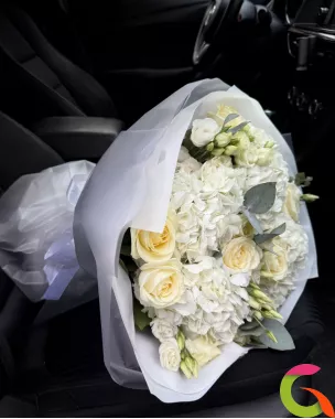 Букет "Белоснежная Гармония"