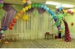 Оформление детского сада воздушными шарами в тропическом стиле