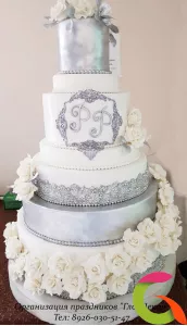 Торт Свадебный Серебро