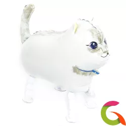 Фольгированный шар Белый Кот