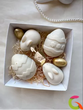 Пасхальный набор пирожных «Картошка» в белом шоколаде 