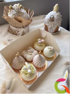 Пасхальный десерт «Купола и облака»