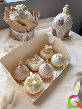 Пасхальный десерт «Купола и облака»