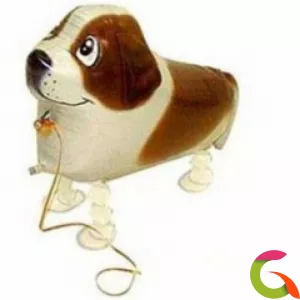Фольгированный шар Собака коричневая 24/61 см