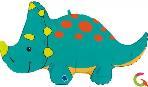 Фольгированный шар Динозавр Трицератопс 36/91 см