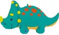 Фольгированный шар Динозавр Трицератопс 36/91 см
