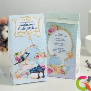 Подарочный чай-домик Любимой бабушке, 50г.