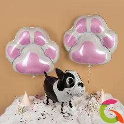 Шар (30''/76 см) Фигура, Лапка, Розовая