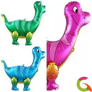 Фольгированный шар Динозавр Брахиозавр 25/64 см