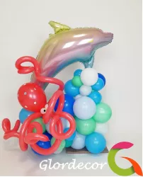 Фигура из шаров Дельфин
