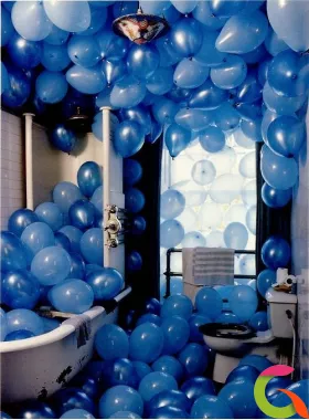 Воздушные шары голубая гамма металлик 12 - микс