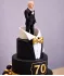 Многоярусный торт на юбилей 70 лет