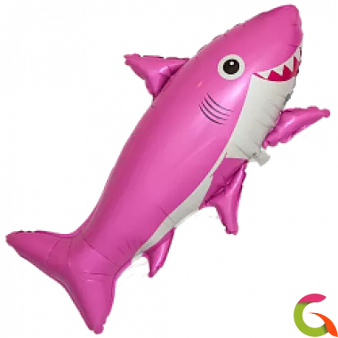 Фольгированный шар Счастливая акула 39/99 см