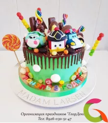 Торт Машинки-роботы