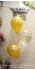 Фольгированный шар С Днем Рождения, конфетти 18/46 см