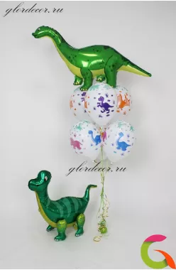 Фольгированный шар Динозавр Диплодок 51/130 см