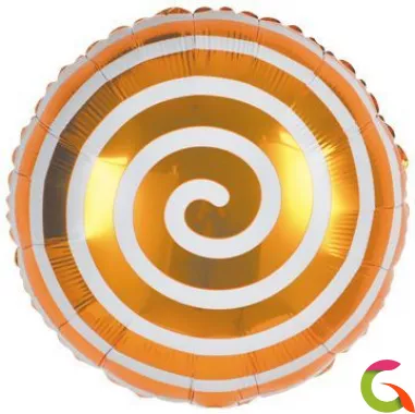 Фольгированный шар Леденец Спираль 18/46 см