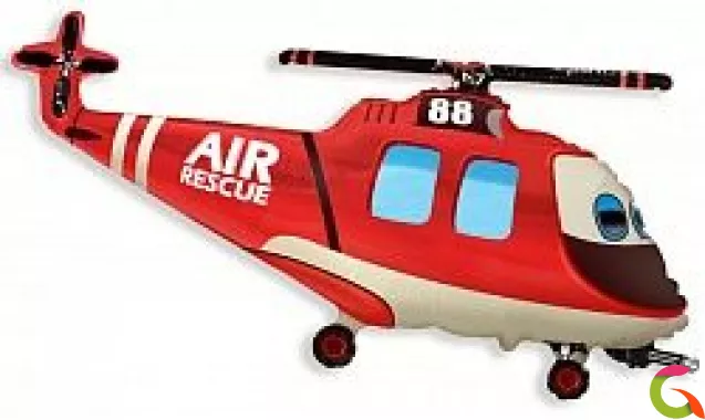 Фольгированный шар Полицейский вертолет 57 см X 96 см