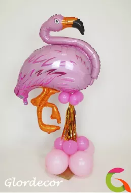 Фольгированный Шар фигура Фламинго 125 см