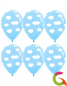 Воздушные шары Облака, Светло-голубой