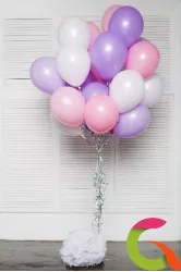 Воздушные шары розовые, лиловые(сиреневые), малиновые
