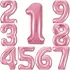 Фольгированные Цифры Розовый фламинго