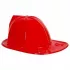 Карнавальная шляпа Каска, Строитель, Красный