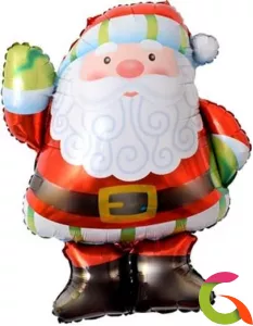 Фольгированный шар Санта с большой бородой 37/94 см