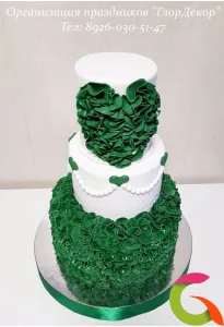 Торт Зеленое сердце