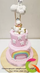 Торт Радужный единорог на облаке