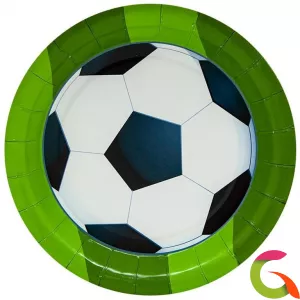 Тарелки бумажные Футбольный мяч