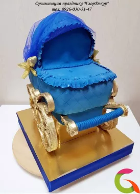 Торт Синяя Коляска