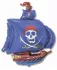 Фольгированный шар Пиратский корабль 41/104 см