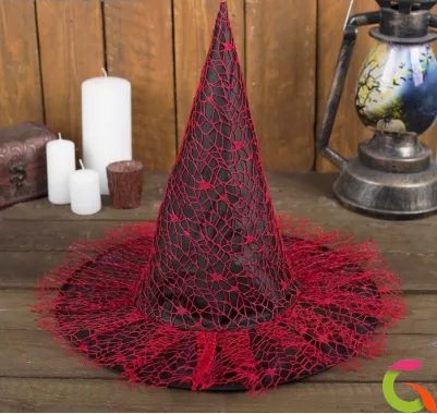 Карнавальная шляпа «Паутинка», р-р 56-58 см, цвет красный