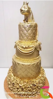 Торт золотой - Золотая рыбка