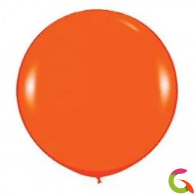 Большой шар с гелием оранжевый