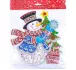 Плакат Снеговик со снежинкой